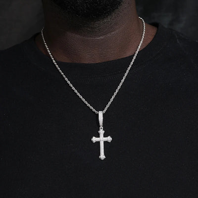 Cross Pendant Necklace Silver