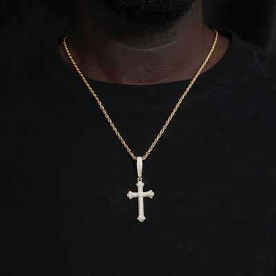 Cross Pendant Necklace Gold