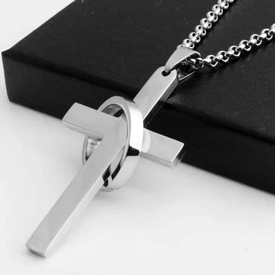 Cross Link Chain Necklace