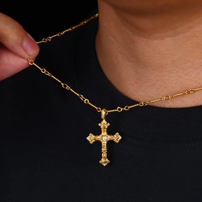 Holy Goods Mini Royalty Cross Pendant